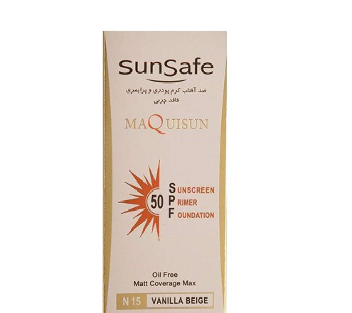 تصویر از سان سیف ضد آفتاب 50 SPF فاقد چربی - بژ وانیلی N 15